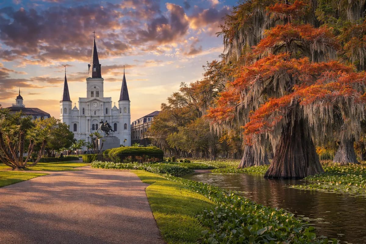 Swamp and French Quarter walking tour package in New Orleans