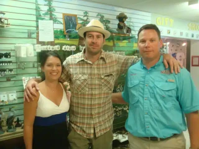 Jason Lee smiling at our Cajun Pavilion