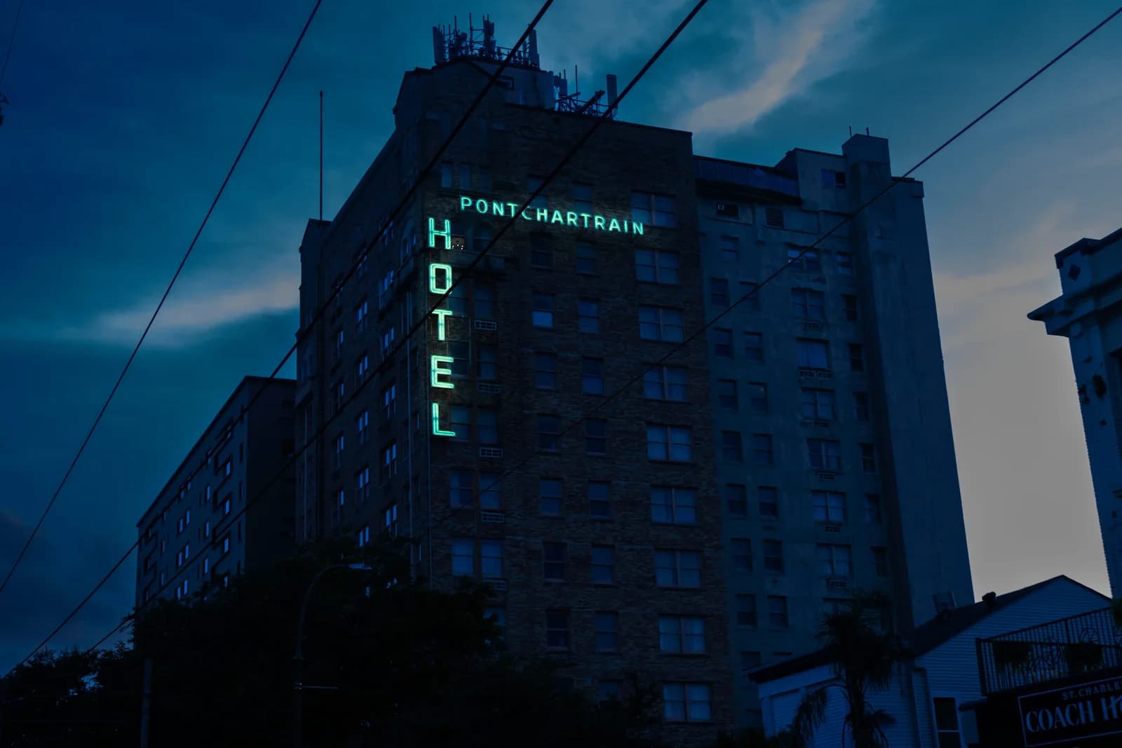 Pontchartrain Hotel New Orleans — haunted St. Charles Avenue stop on ghost bus tour