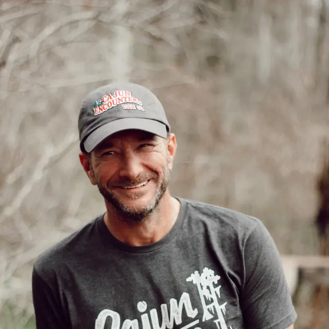 Captain Emmett, Cajun Encounters swamp tour captain with 18 years on the water