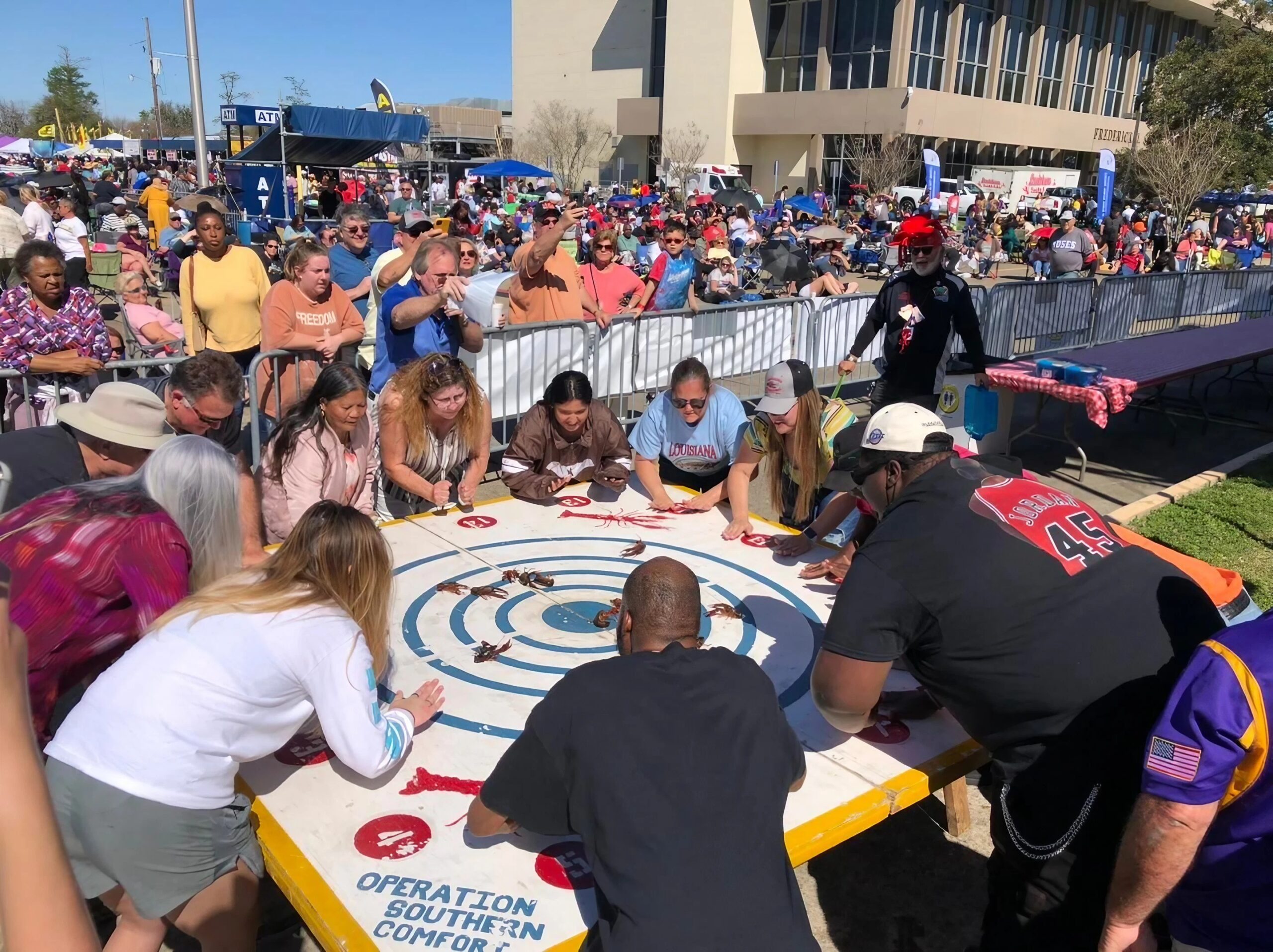 Louisiana Crawfish Festival crawfish racing